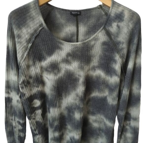 Torrid Waffle Scoop Neck Long Sleeve Tee - Picture 5 of 6